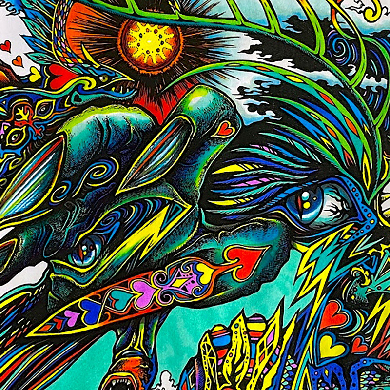 潤*子様 「 未来は必ず晴れる 」｜絵画 ドローイング 動物画 抽象画 ペン画 仲良しのペンギン」 by ようこ｜Artmeter｜暮らしを彩るアートが